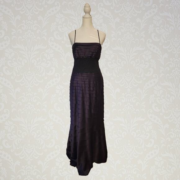 JS Collections, 6 | Deep Purple Midnight Sleeveless Evening Prom Cocktail Dress - Picture 1 of 6